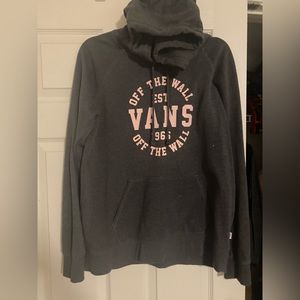 Vans grey and pink hoodie